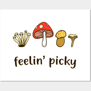 Mushrooms Collecting Forest Mushroom Picker Funny Posters and Art